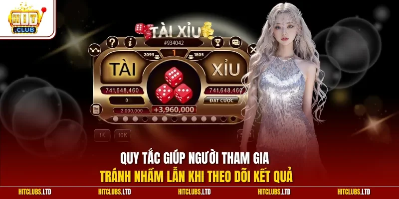 Quy tắc giúp người tham gia tránh nhầm lẫn khi theo dõi kết quả 
